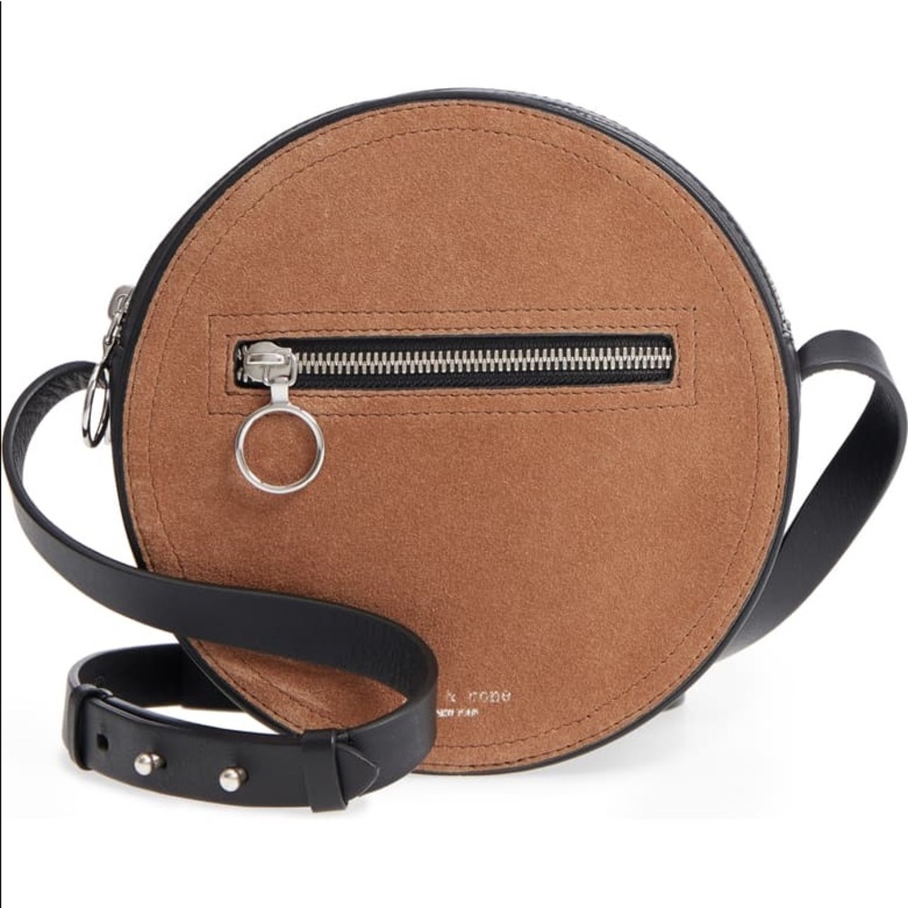 NWT Rag & Bone leather and suede circle bag